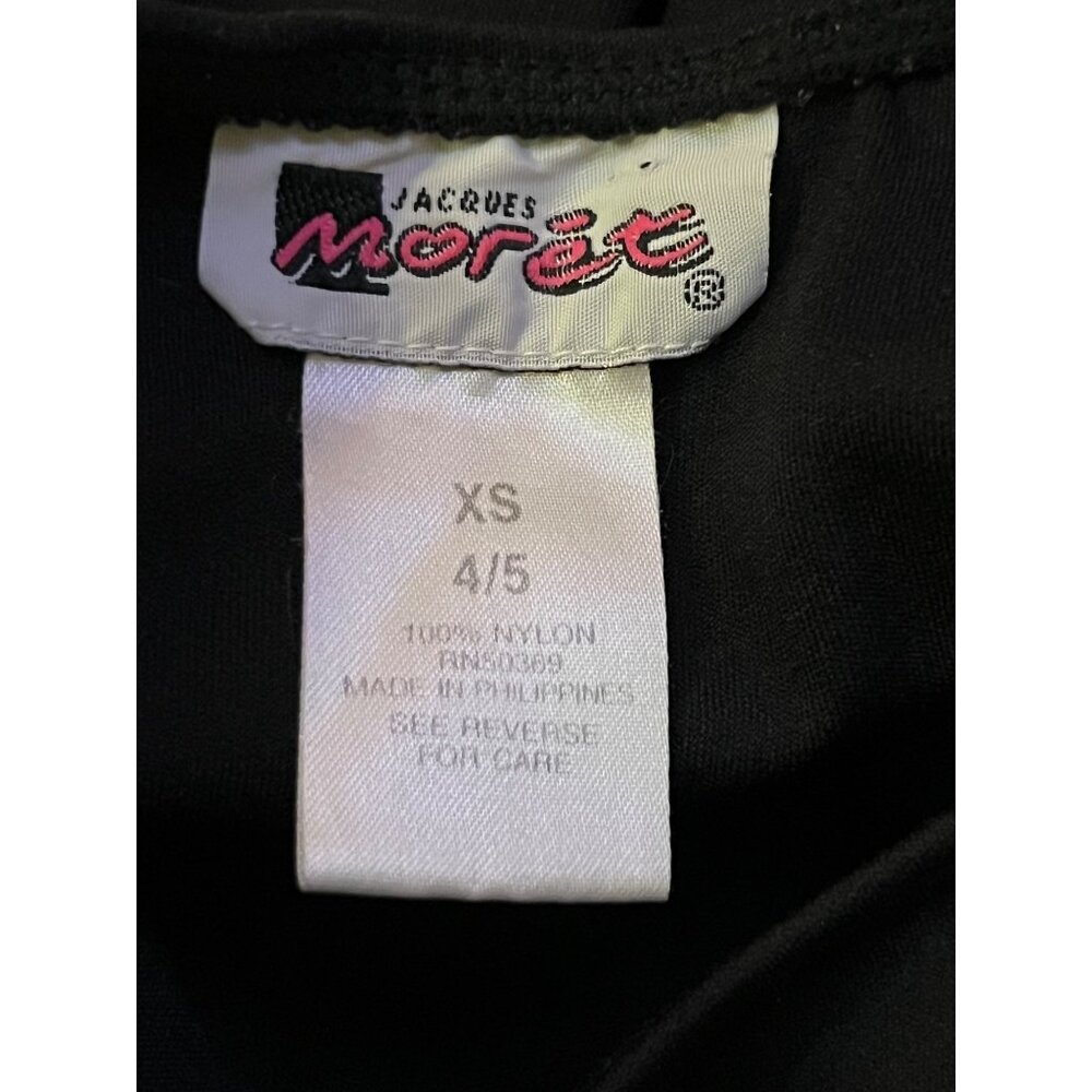 Jacques Moret Leotard Used Black Little Girls 4/5 (XS) - Picture 7 of 11